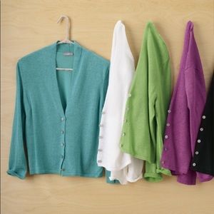 J. Jill | Teal crop cardigan